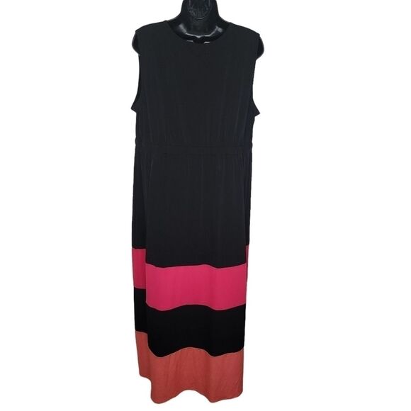 Catherines sleeveless wrap skirt maxi dress size 0x (14-16w) - Picture 2 of 7